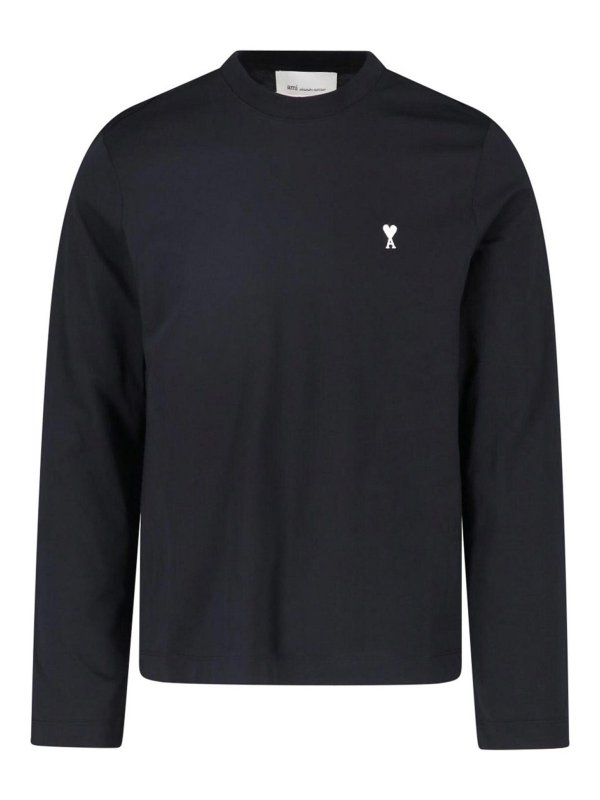 AMI PARIS: T-shirts - T-Shirt - Schwarz