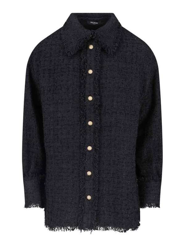 Balmain: シャツ - シャツ - 黒
