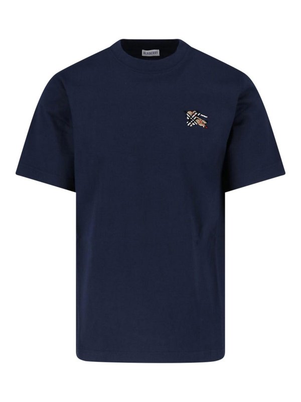 BURBERRY: T-shirts - T-Shirt - Blau