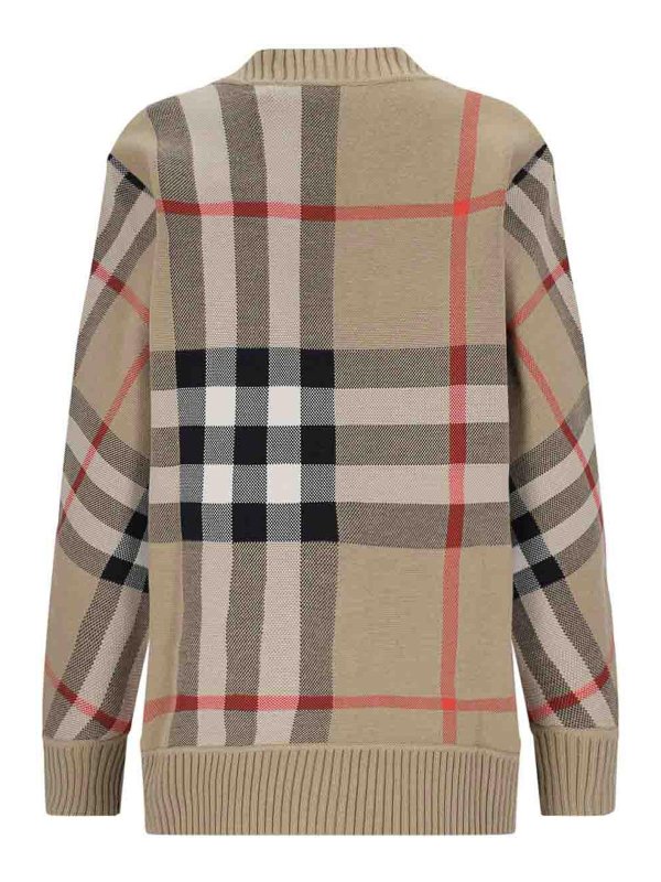 BURBERRY: cardigan online - Cardigan Check