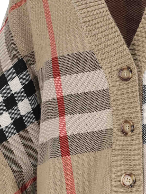 The Best Shops BURBERRY: cardigan - Cardigan Check