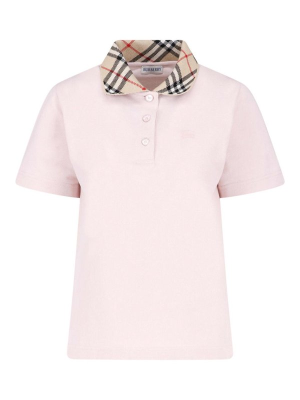 BURBERRY: Polos - Polo - Rosado