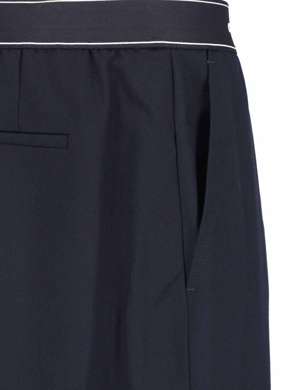 カジュアルパンツ - 黒 shop online: CASABLANCA