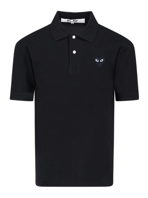 Comme des Garçons Play: Poloshirts - Poloshirt - Schwarz