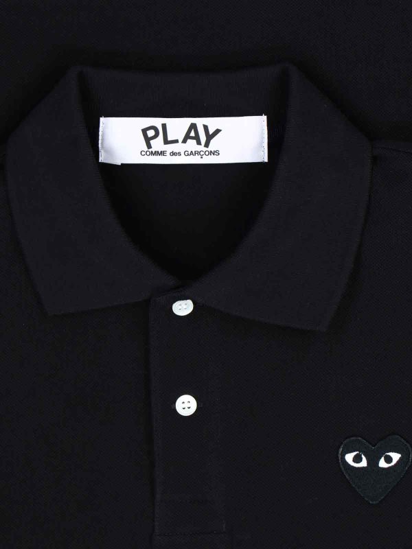 The Best Shops Comme des Garçons Play: Poloshirts - Poloshirt - Schwarz