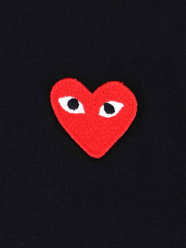 The Best Shops Comme des Garçons Play: crew necks - Logo Jersey