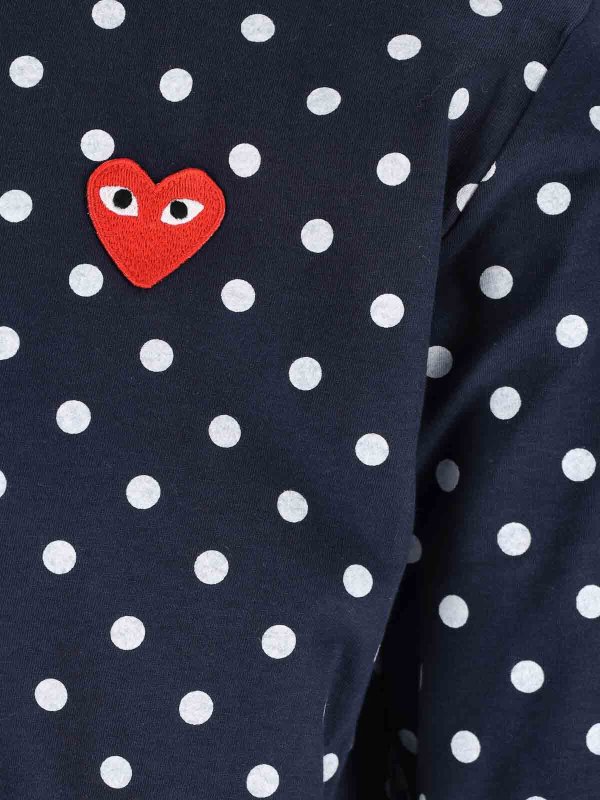 The Best Shops Comme des Garçons Play: T-shirts - T-Shirt - Blau