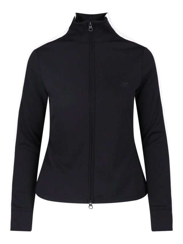 Courreges: Sweatshirts und Pullover - Sweatshirt - Schwarz