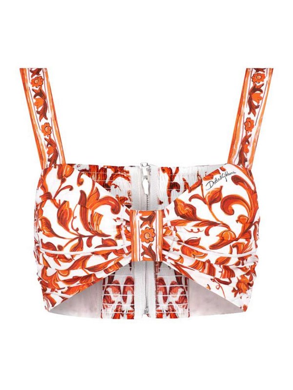 DOLCE & GABBANA: トップス＆タンクトップ - トップ/タンクトップ - マルチカラー