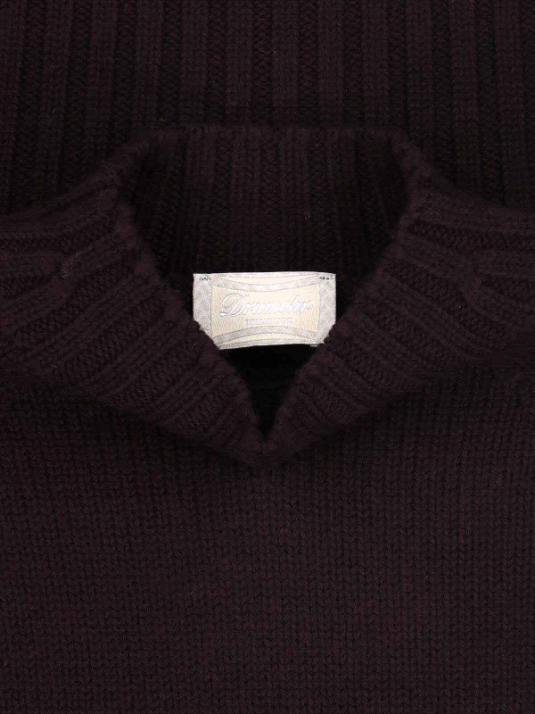 The Best Shops DRUMOHR: Strickpullover mit Rundhalsausschnitt - Rundhalspullover - Rot
