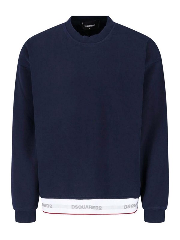 DSQUARED2: Felpe e maglie - Felpa Girocollo Logo