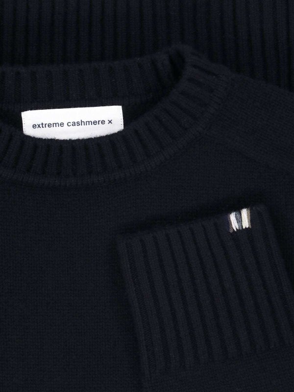 The Best Shops EXTREME CASHMERE: Strickpullover mit Rundhalsausschnitt - Rundhalspullover - Schwarz