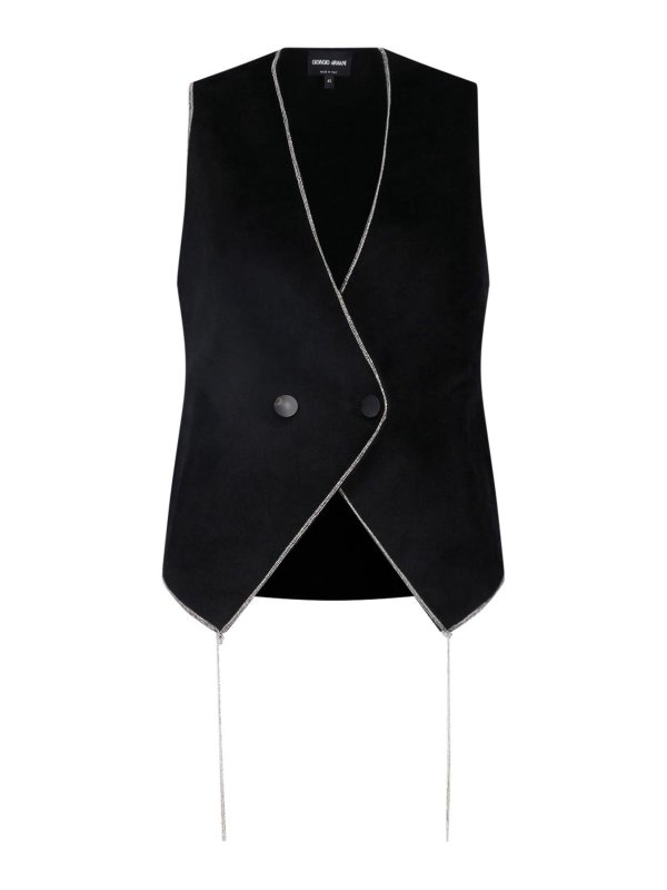 GIORGIO ARMANI: Westen - Weste - Schwarz