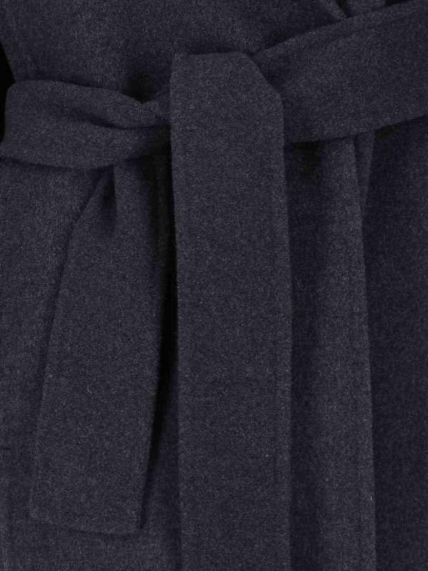Gray Wool Coat shop online: KHAITE