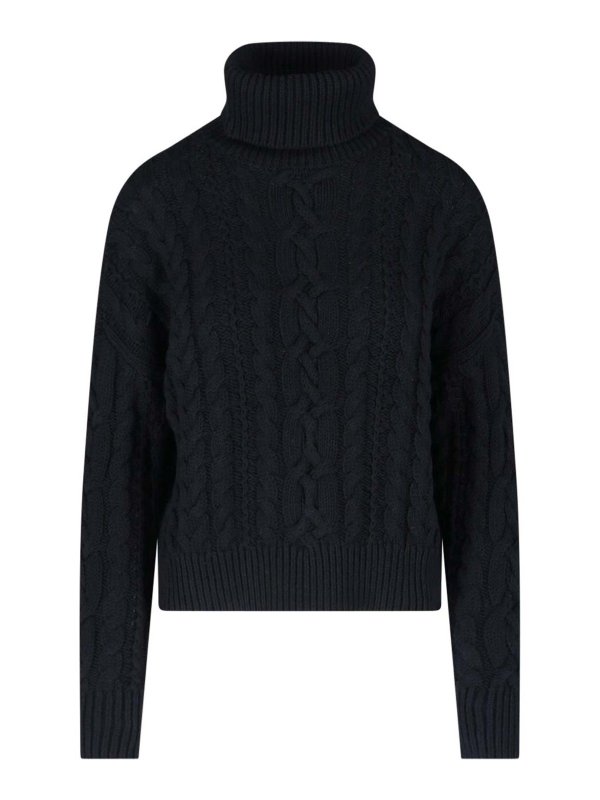 LAUREN RALPH LAUREN: Rollkragenpullover  und Polo-Ausschnitt - Rollkragenpullover - Schwarz