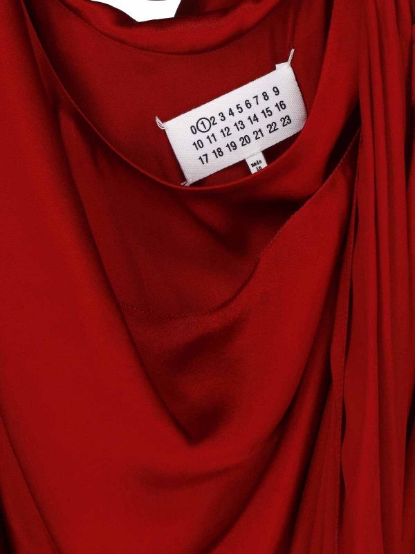 マキシドレス - 赤 shop online: Maison Margiela