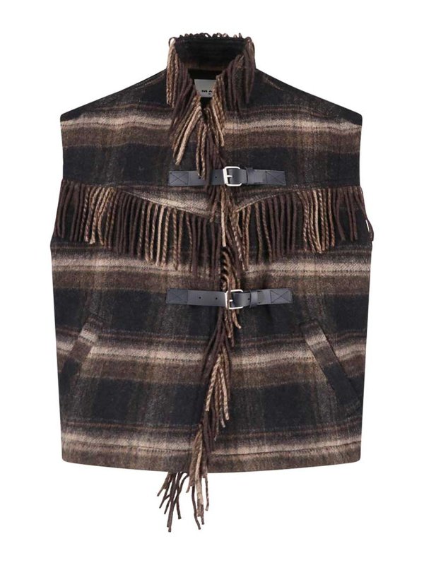 Isabel Marant Etoile: Chalecos  - Chaleco - Marrón