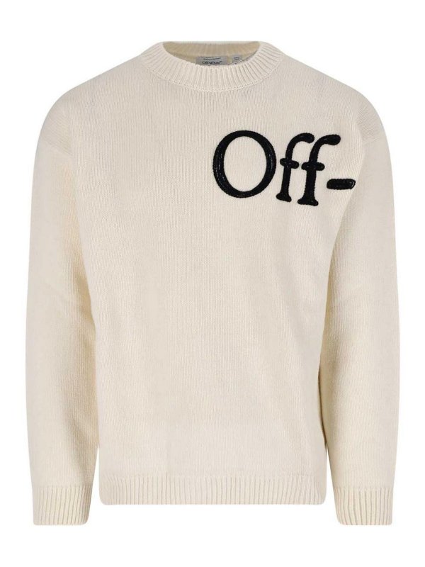 OFF-WHITE: クルーネック - クルーネック - クリーム