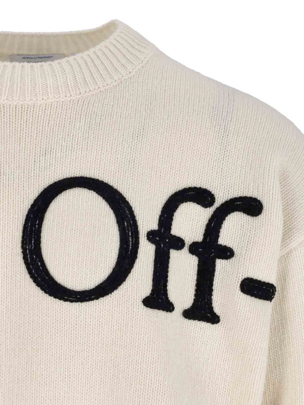 The Best Shops OFF-WHITE: クルーネック - クルーネック - クリーム