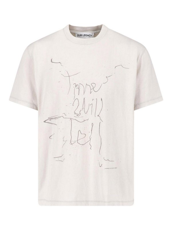 OUR LEGACY: T-shirts - T-Shirt - Creme