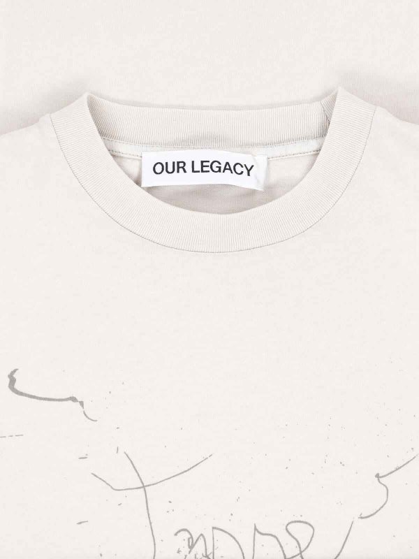 The Best Shops OUR LEGACY: T-shirts - T-Shirt - Creme