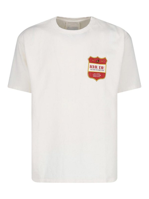 RHUDE: Camisetas - Camiseta - Blanco