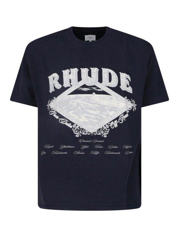 RHUDE: Camisetas - Camiseta - Negro