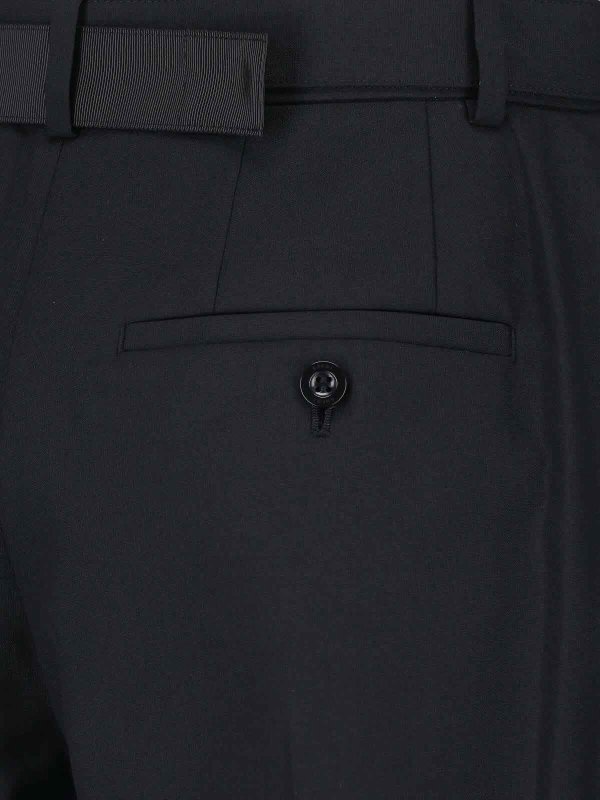 カジュアルパンツ - 黒 shop online: Sacai