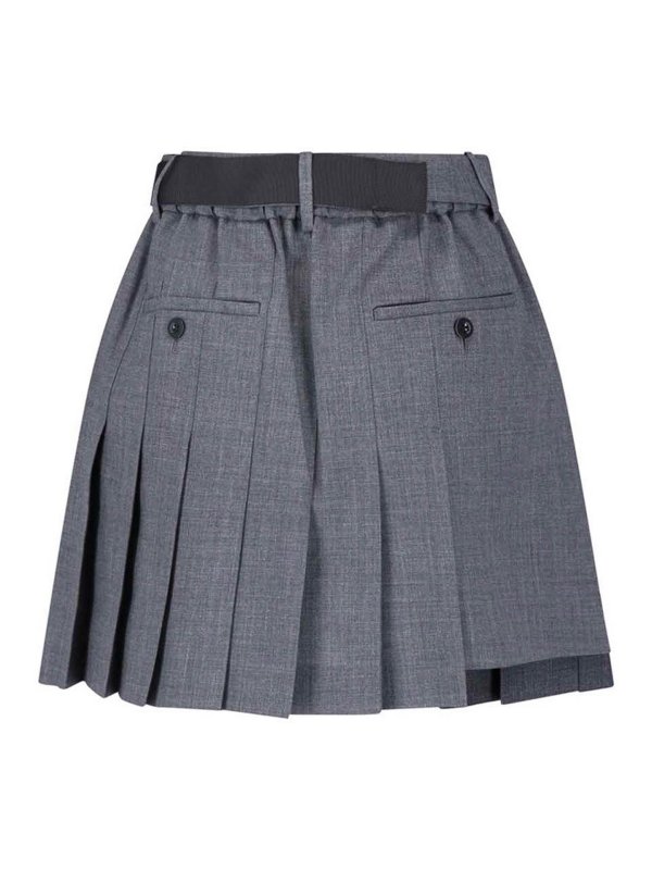 Sacai: Trousers Shorts online - Wool Blend Shorts