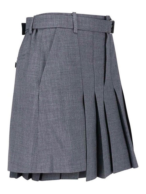 The Best Shops Sacai: Trousers Shorts - Wool Blend Shorts
