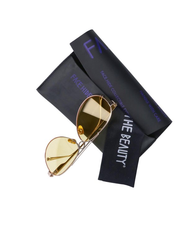 The Best Shops FACE.HIDE: Lunettes - Lunettes - Or