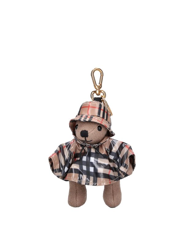BURBERRY: key holders - Teddy Bear Keychain Charm