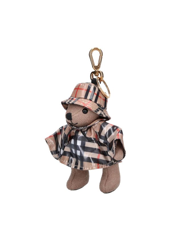 BURBERRY: key holders online - Teddy Bear Keychain Charm