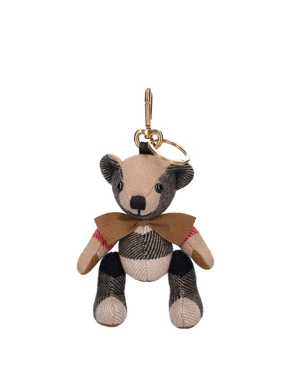 BURBERRY: key holders - Teddy Bear Keychain Charm