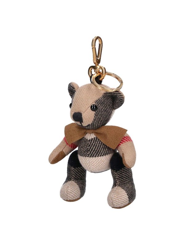 BURBERRY: key holders online - Teddy Bear Keychain Charm