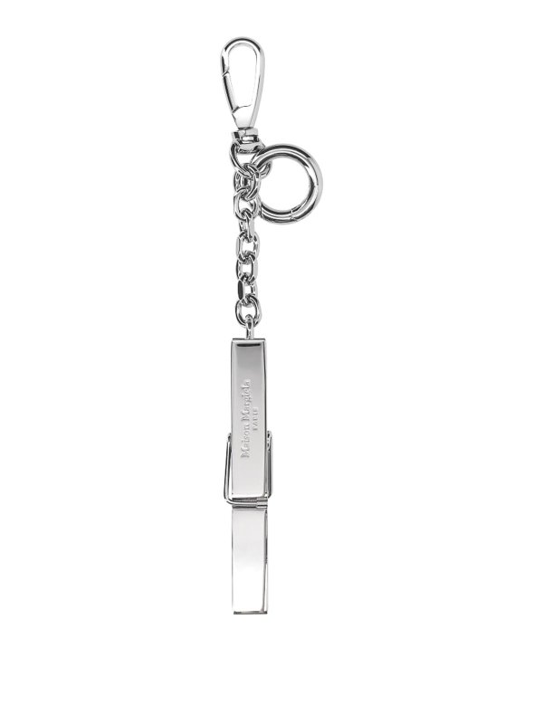 Maison Margiela: Schlüsselanhänger - Schlüsselanhänger - Silber