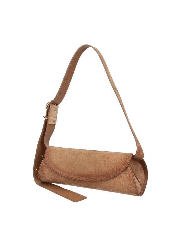 JIL SANDER: shoulder bags online - Suede Shoulder Bag