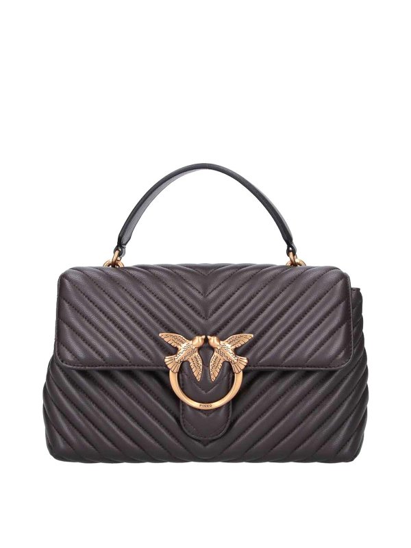 Pinko: Handtaschen - Shopper - Braun