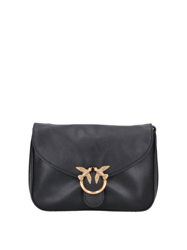 Pinko: Schultertaschen - Schultertasche - Schwarz