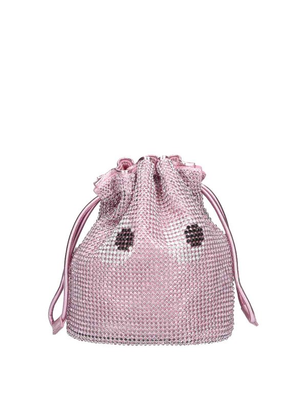 Anya Hindmarch: クラッチバッグ - クラッチバッグ - ピンク