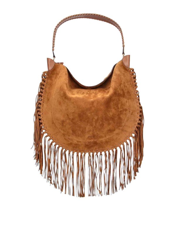 ISABEL MARANT: ショルダーバッグ - ショルダーバッグ - ブラウン