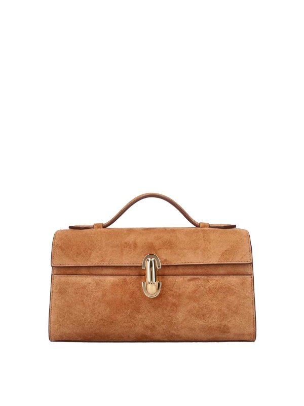 SAVETTE: Clutch - Pochette - Marron