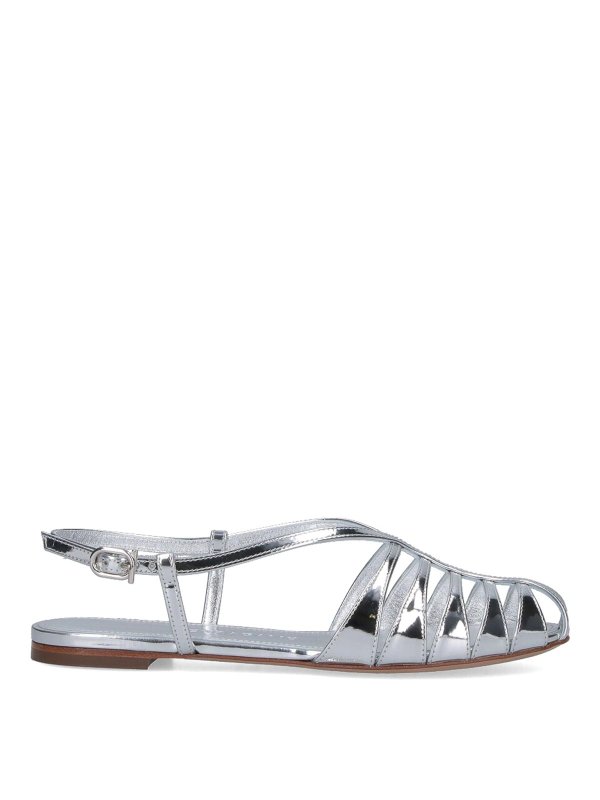 SALVATORE FERRAGAMO: Sandalen - Sandalen - Silber