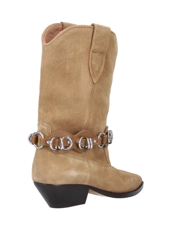 アンクルブーツ - グレイッシュブラウン shop online: ISABEL MARANT