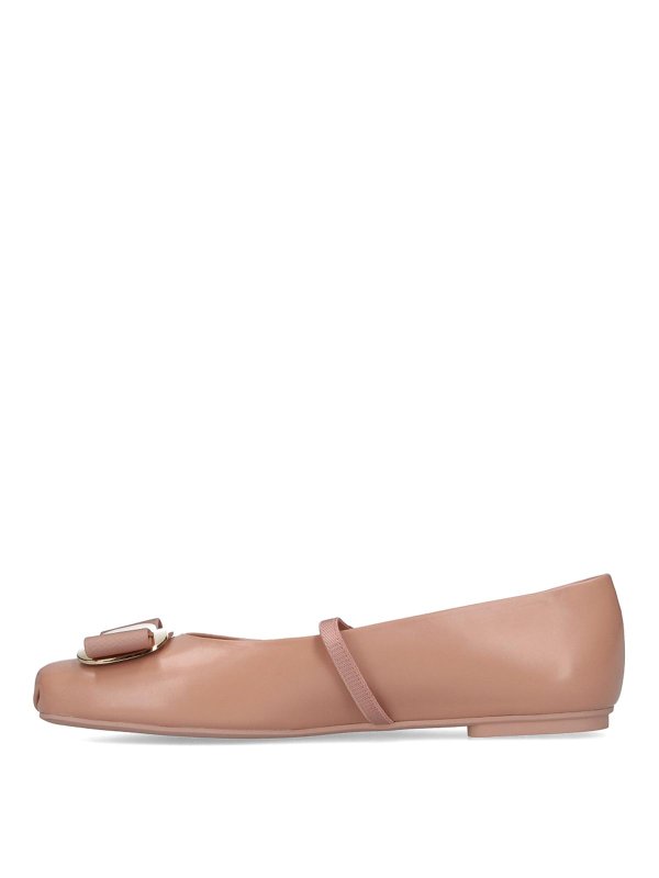 The Best Shops SALVATORE FERRAGAMO: フラットシューズ - フラットシューズ - ベージュ