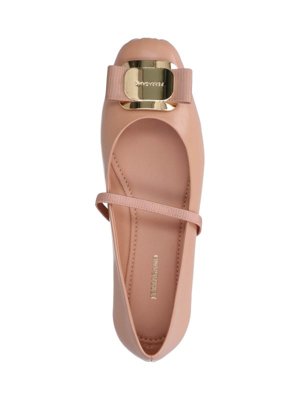 SALVATORE FERRAGAMO buy online フラットシューズ - ベージュ