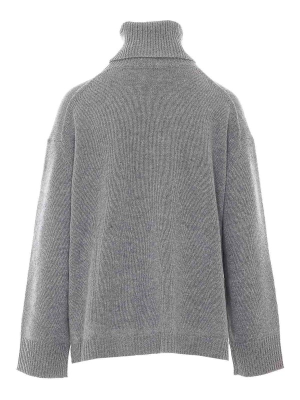 ALLUDE: Pull col rond online - Pull Col Rond - Gris