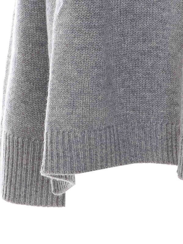 The Best Shops ALLUDE: Pull col rond - Pull Col Rond - Gris