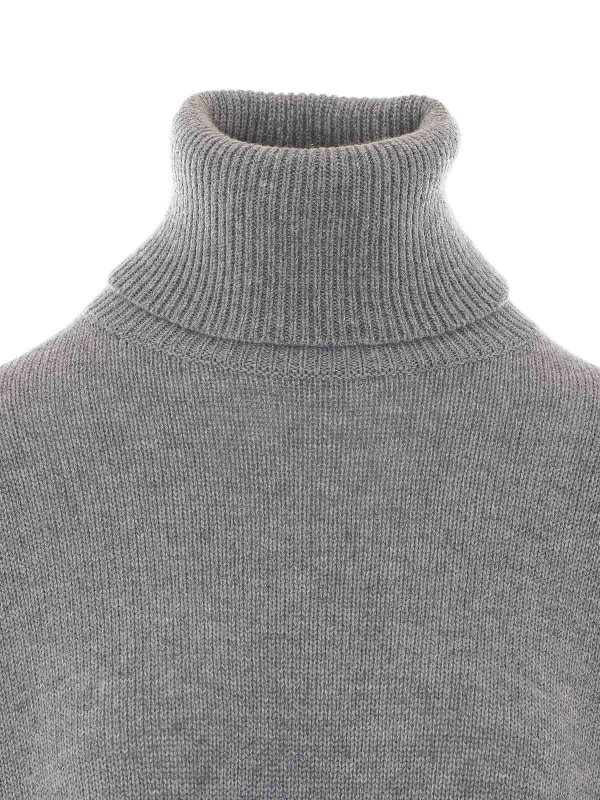 Pull Col Rond - Gris shop online: ALLUDE
