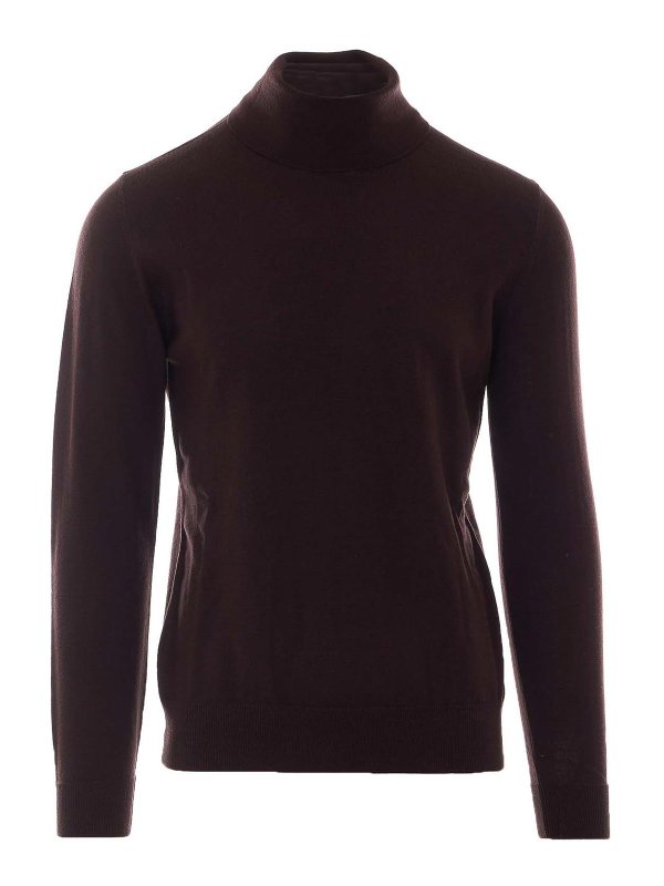 ALPHA STUDIO: Pull col rond - Pull Col Rond - Marron